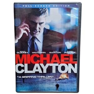 Michael Clayton DVD George Clooney Tilda Swinton Full Screen Thriller Movie 2008